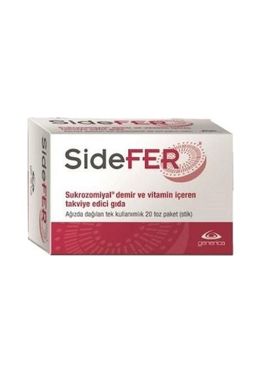 Sidefer Sukrozomiyal Demir ve Vitamin İçeren Takviye Edici Gıda
