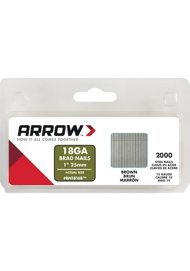 Arrow Bn1816 25 MM  2000 Adet Profesyonel Kesik Başlı  Çivi