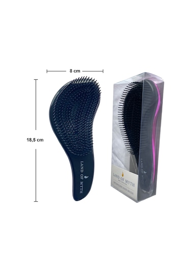 Land Of Myth Lom11015 Dolaşık Saç Açma Tarağı Rose Pink Black