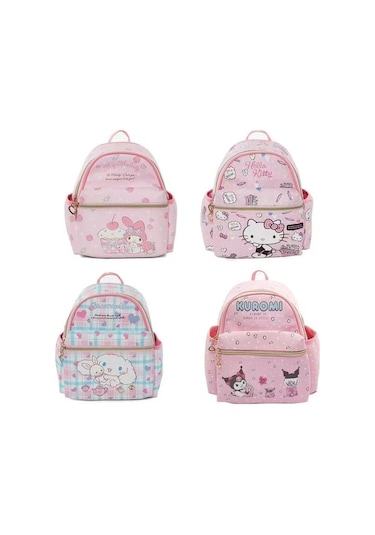 Yeni Karikatür Çocuk Mini Trendy Sırt Çantası Kuromi Tarçın Köpek Anaokulu Kız Deri Küçük Okul Çantası He6gzp Pembe