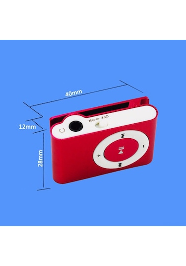 Singree Küçük Ve Taşınabilir Su Geçirmez Mp3 Çalar - Tf Kart Yuvası İle Spor Ve Seyahat İçin