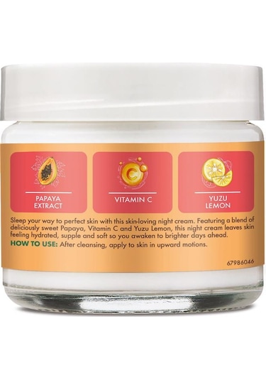 Shea Moisture Papaya & C Vitamini Aydınlatıcı Gece Kremi 57GR