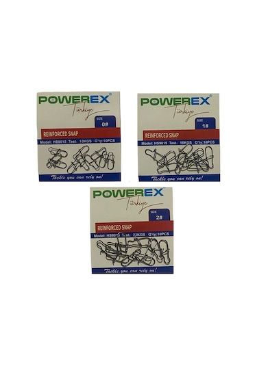 Powerex Duolock Snap Lrf -spin Klipsi 10 Adet - No:2