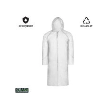 Izrasa Yps Pe 2 Mm Pardesü Tek Kullanımlık Yağmurluk K Şeffaf