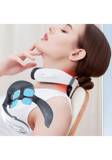 Boyun 4 Baş 6 Tip Masaj Modu Boyun Şarjı Yaşlılar/arkadaşlar/yetişkinler İçin Boyun Ve Omuzlar Çok Renkli