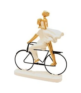 Bisiklet Süren Couple 30cm
