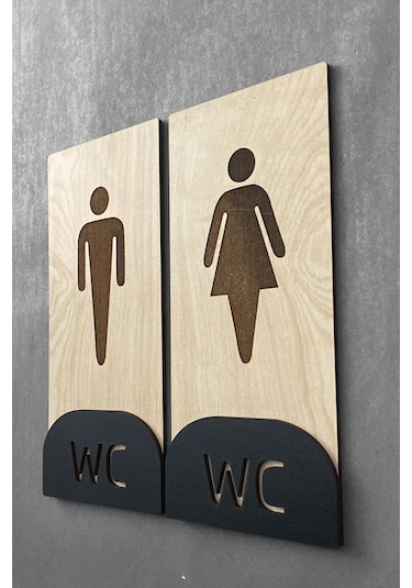 Meşe Serisi Natural Dikey WC Yönlendirme Seti