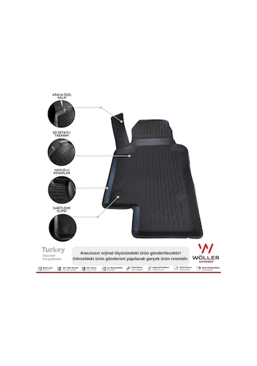 Volkswagen Jetta Paspas 2011 2019 Arası Uyumlu 3d Havuzlu Paspas