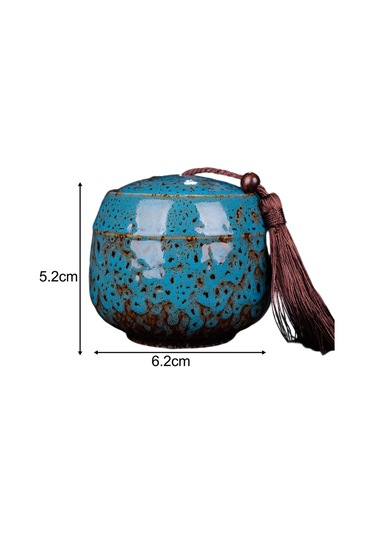 Suntek Seramik Çay Teneke Kutu Gıda Kabı Hava Geçirmez