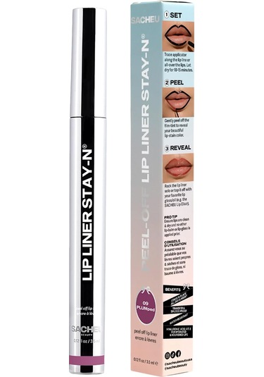 Sacheu Lip Liner Stay-n Soyulabilir Uzun Süre Kalıcı Dudak Çizgisi Belirginleştirici 09 Plumped 3.5ml 09 Plumped