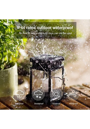 Besthome1 Güneş Enerjili Çiçek Şekilli Bahçe Lambası - Su Geçirmez 30 Led, 4 Renk, Asma Kanca, Gece Aydınlatma Çok Renkli Çok Renkli