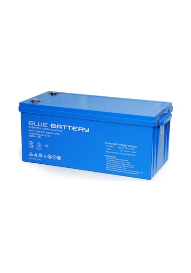 Blue Battery 12 Volt 200 Amper Jel Akü Derin Döngü Blg12-200 Deep Cycle