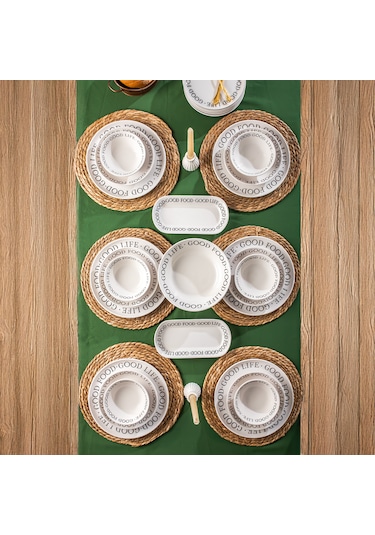 Perotti Good Stoneware Yemek Takımı 27 Parça 6 Kişilik Yemek Seti