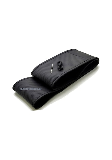 Universal 10 Adet Deri Dikmeli Direksiyon Kılıfı İki Renkli Noktalı-Soft -4parçalı- (38×10.5CM)