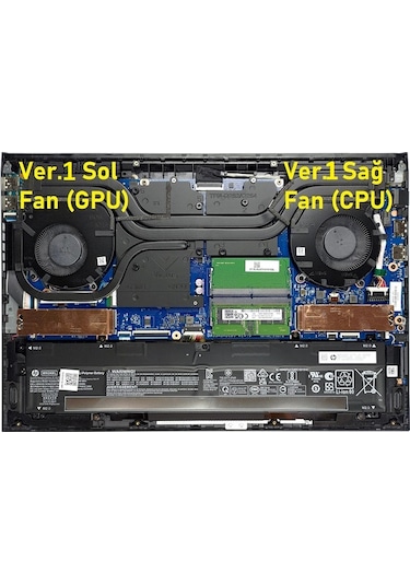 Hp Victus 16-d0000 Serisi Notebook Fanı - Sol Gpu Fan - V1 / 60w -