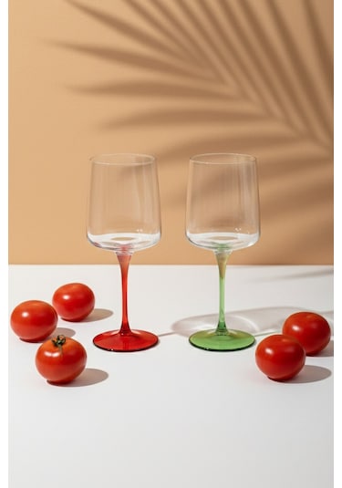 Rakle x Bengi Kurtcebe Pomodoro 4'lü Kadeh Seti 430 cc