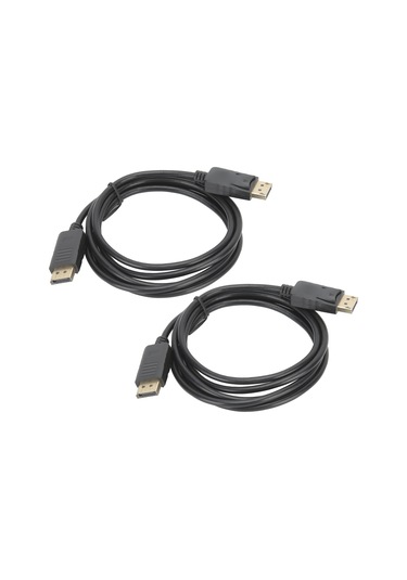 Mufunye 2 Adet 1.8m Dp Erkek-erkek Kablosu, Nikel Kaplı, Ekran Yayınlama, Monitör Genişletme, Kaliteli Görüntü Ve Ses