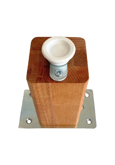 Kale 10cm Ayarlı Ahşap Ayak Mobilya Masa Ve Dolap Ayağı 10cm Kayın/gürgen Ağacı