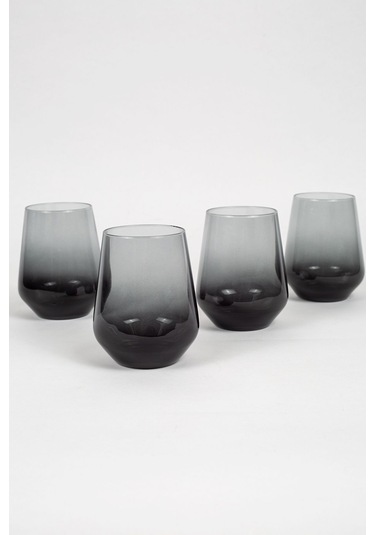 Rakle New Iconic 4'lü Su Bardağı Seti Füme 425 Cc