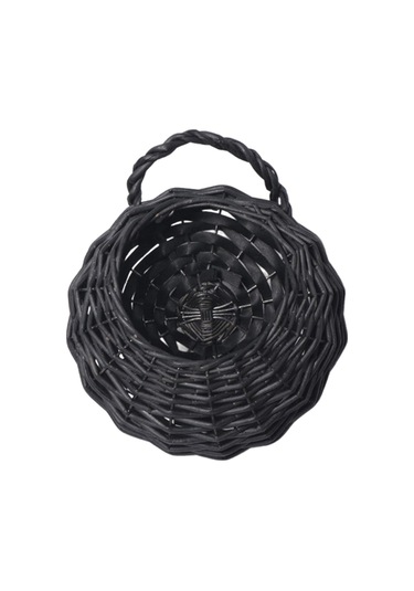 Suntek Magideal Hasır Asılı Çiçek Sepeti Duvar Ekici Çim Yard Siyah