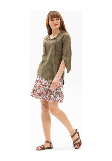 Rodos Gofre Bluz Haki Hk