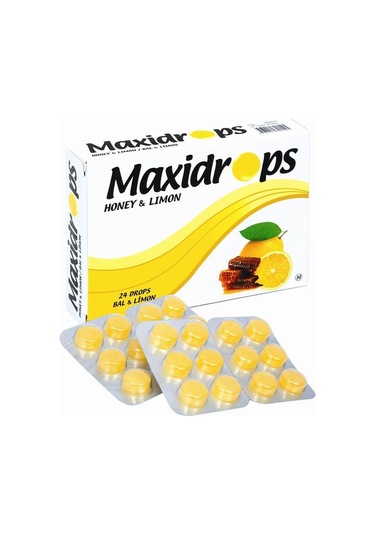 Maxidrops Bal Ve Limon Boğaz Pastili