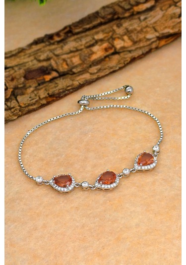 Silvera Telkari Renk Değiştiren Zultanit Taşlı Gümüş Bileklik Kadın Damla Modeli 925 Ayar St371 Gümüş