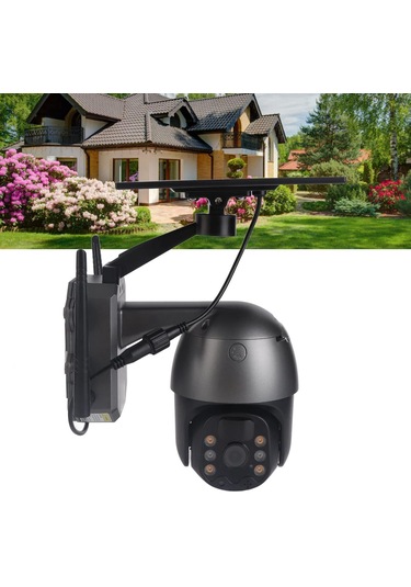 Akıllı 4g Simli Güneş Enerjili Ptz 360 Güvenlik Kamerası