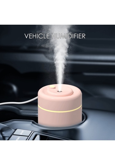 Suofeng Araç İçin Usb Beslemeli 180ml Buharlayıcı - 2.5w, Çift Sprey Modu, Otomatik Kapanma, Gece Lambası, Mini Beyaz
