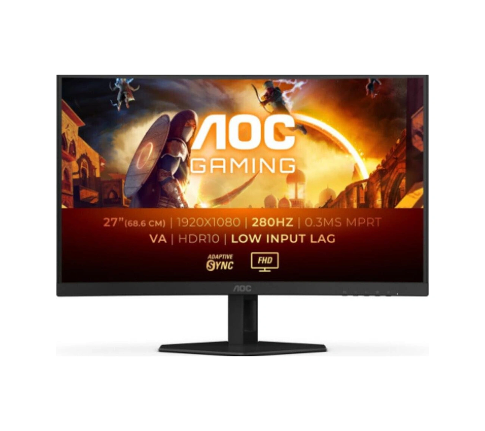 Aoc C27g4zxe 27 İnch 280hz 0.3ms Hdmı Dp Adaptıvesync Fhd Fast Va Curved Oyuncu Monitörü-113047
