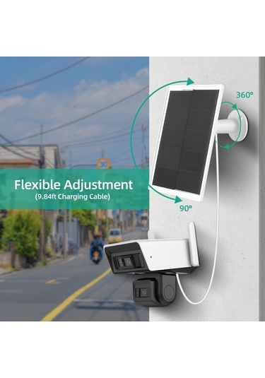 Ximistore9 360 Dönebilir Ip65 Su Geçirmez 10w Güneş Paneli - Type-c Çıkışlı