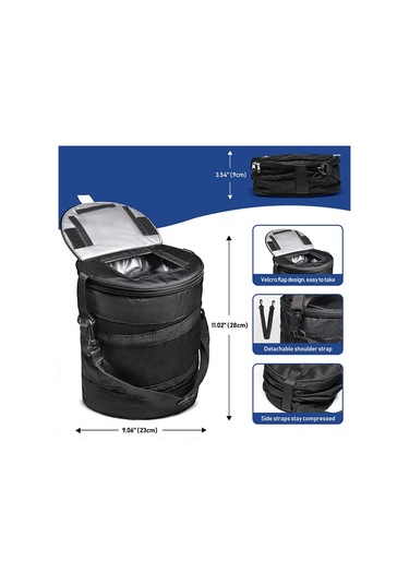 Dolıty Yalıtımlı Soğutucu Çanta Golf Arabası Buz Paketi Su Siyah