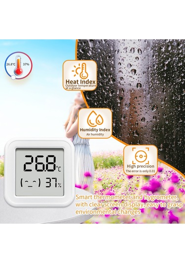 Xindoker Akıllı Bluetooth Sıcaklık Ve Nem Ölçer İle Gerçek Zamanlı İzleme Ve Uyarı Sistemi