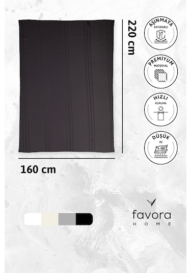 Neva Leke Tutmaz Masa Örtüsü 160x220 - Siyah Siyah