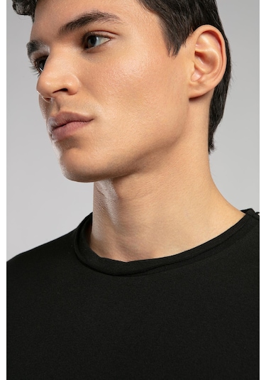 Lee Cooper Gael Erkek O Yaka T-shirt Siyah-19822 Siyah