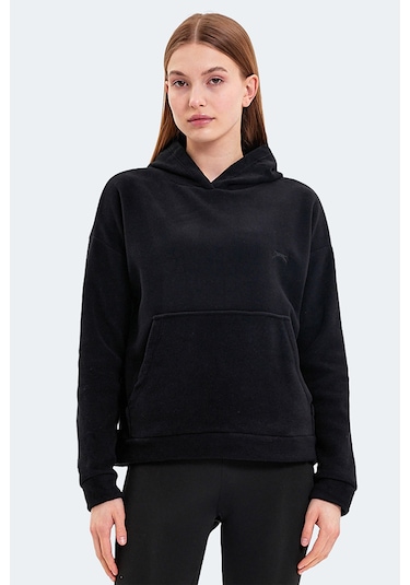 Slazenger Sassa 2 Li Set Kadın Siyah - Fuşya Sweatshirt Siyah - Fuşya