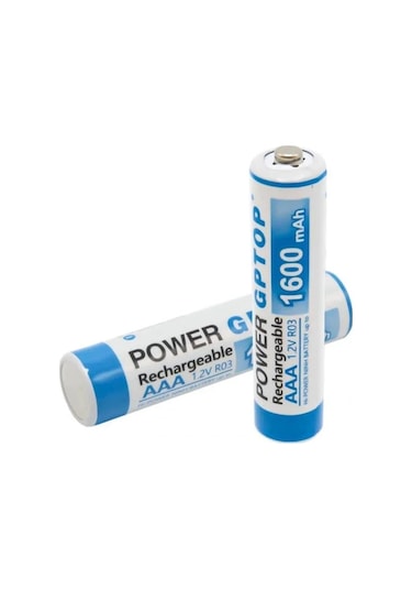 Powermaster Pm-9539 Ni-mh 1.2v 1600mah Aaa Şarj Edilebilir Şarjlı İnce Kalem Pil 2'li Paket