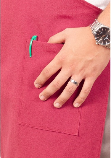 Mutfak Önlüğü Kişiye Ve İsme Özel Nakışlı Mutfak Önlüğü Şef 1 Farklı Renkler Bordo