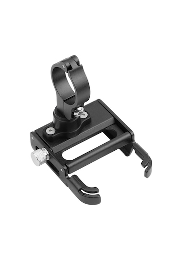 Teltree Gub P30 Bisiklet Ve Motosiklet İçin 360 Dönebilen Alüminyum Telefon Tutucu - Siyah