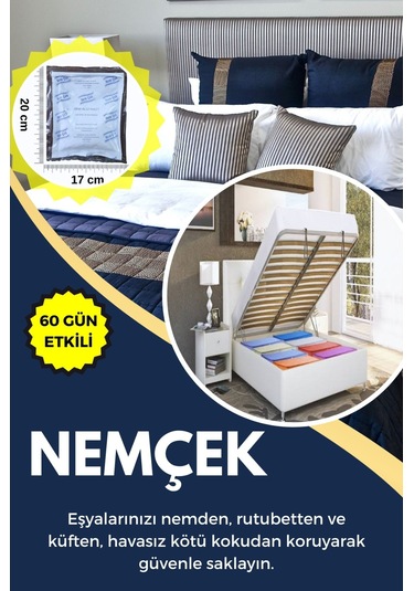 Nemçek Nem Alıcı Tutucu Rutubet Giderici  Önleyici Korozyon Önleyici Koku Giderici 250 GR X (3 Paket)