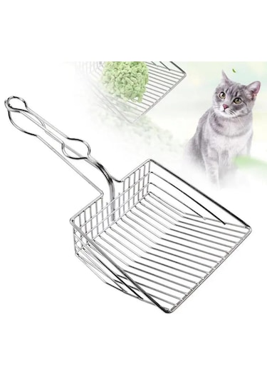 Hesperus Paslanmaz Krom Kedi Köpek Kum Temizleme Küreği