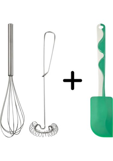 Ikea Çırpıcı Set Ve Spatula Yeşil