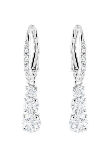 5416155 Swarovski Küpe Attract Trilogy:Pe Rnd Czwh/Rhs Gümüş