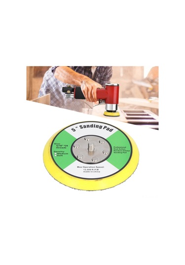 Ximistore9 Pu Malzeme Pnömatik Zımpara Diski, 5 İnç, 5/16"x24 Vida, 12000 Devir/dakika, Zımpara Ve Parlatma İçin Uygun