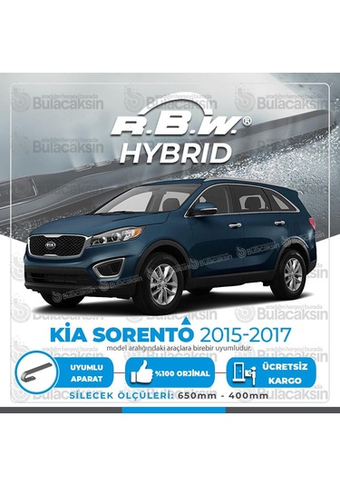Kia Sorento Ön Silecek Takımı (2015-2017) RBW Hibrit