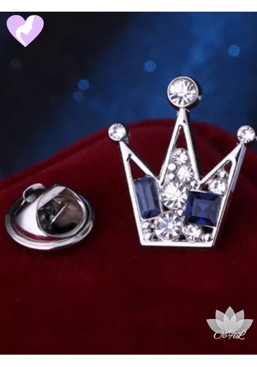 Olfil Broş-mini Taç Parıltı Tarzı 206746461 Gri