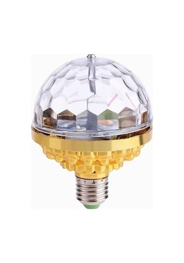 Besthome1 E27 6w Rgb Led Kristal Top Işığı, Parti, Dj, Noel İçin 360 Renkli Aydınlatma