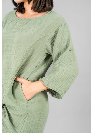 Midi Boy Elbise Mint