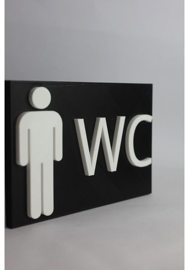 Erkek Wc - 3 Boyutlu Tabela 20cm X 13cm X 1.5cm