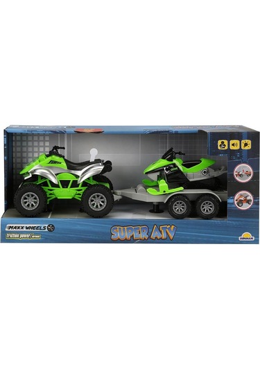 Sunman Maxx Wheels Süper Atv Sesli Ve Işıklı Sürtmeli Araçlar Renkli